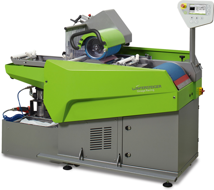 Omega RSBI The inline racing stone/belt grinding machine for skis, snowboards and cross country skis.