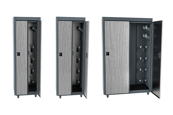 Ski storage lockers in the S line