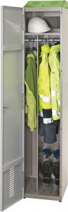 Individual 300 & 400 •Drying locker made of sheet steel with bar for hangers and storage compartment