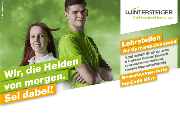 Lehlringsinserat WINTERSTEIGER