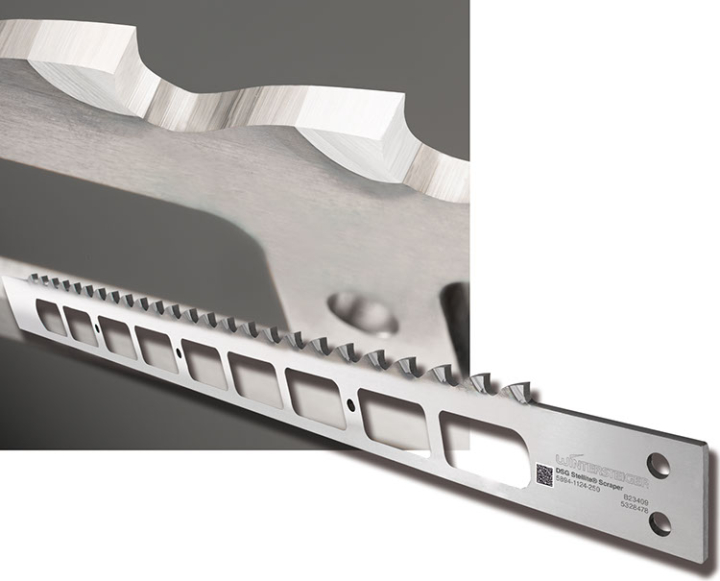 Stellite® scraper saws for thin-cutting frame saws