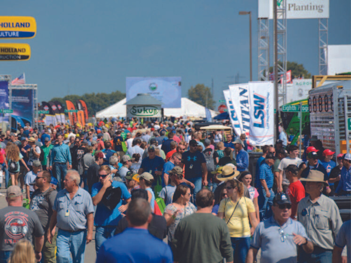 People walking the aisles at the 2019 Farm Progress Show (photo credit: Farm Progress Show)