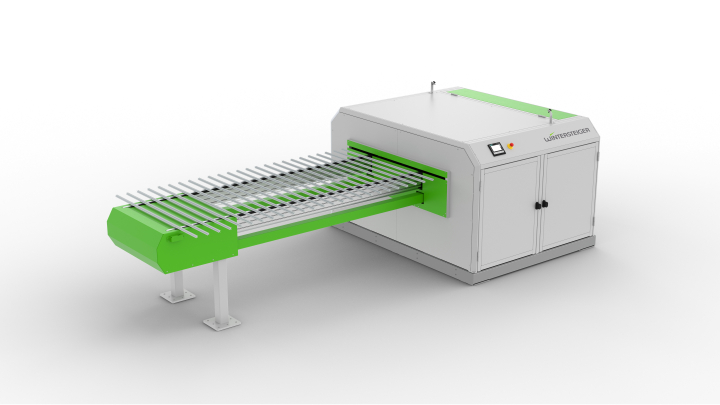 Solution d’automatisation pour l’empilage de lamelles de bois.