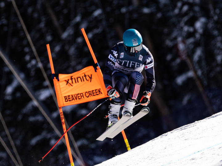 Ryan Cochran-Siegle of the United States during the Xfinity Birds of Prey Men's Downhill Training at Beaver Creek Resort on November 30, 2022 in Beaver Creek, Colorado.