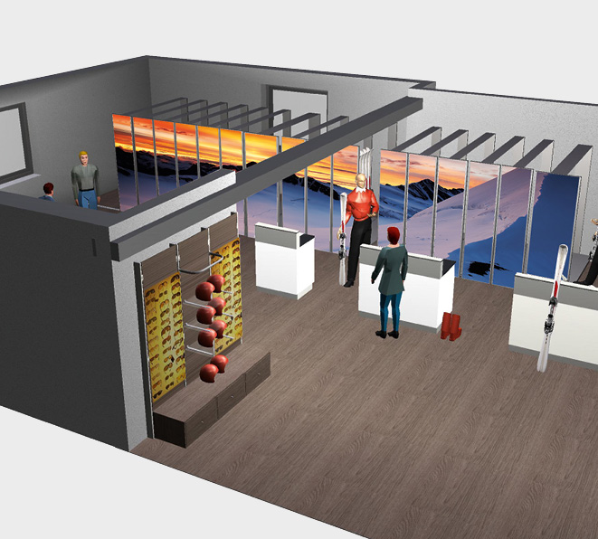 Easystore Shop Möbel 3D-Planung