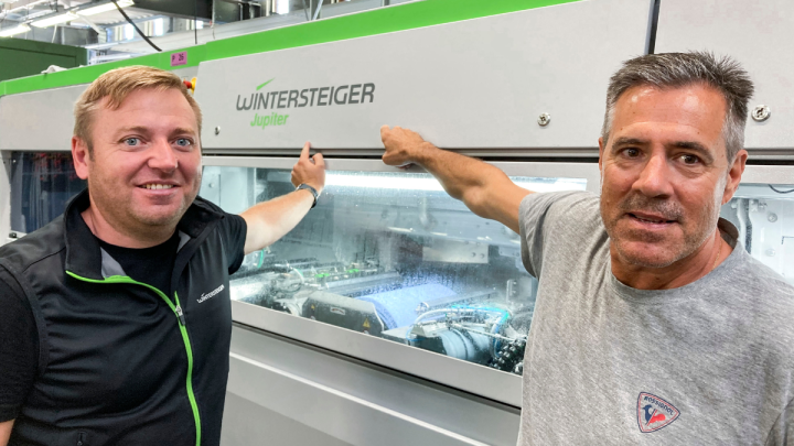 Convinced by the new Jupiter: Joao Mendes (Racing Department Rossignol, Moirans) and Emanuel Mayringer (Key Account Manager Racing Wintersteiger)