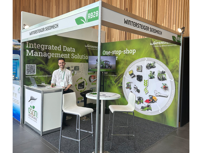 Espositore all'Asian Seed Congress