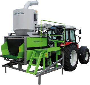 Cibus TRM Cosechadora montada en tractor para parcelas de maíz forrajero y plantas dedicadas a la producción de energía