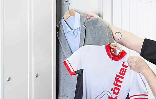 Trocknungslösungen für Sport-, Arbeits- und Businesskleidung - Mit dem Bike zur Arbeit