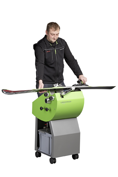 Trim B Kantenschleifmaschine für Ski und Snowboards.