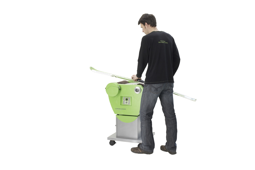 Hot waxing machine for skis and snowboards from Wintersteiger