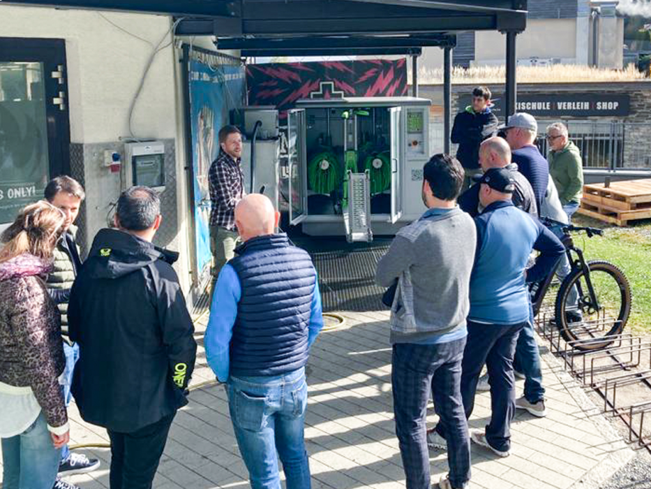 Velobrush in Action in Leogang