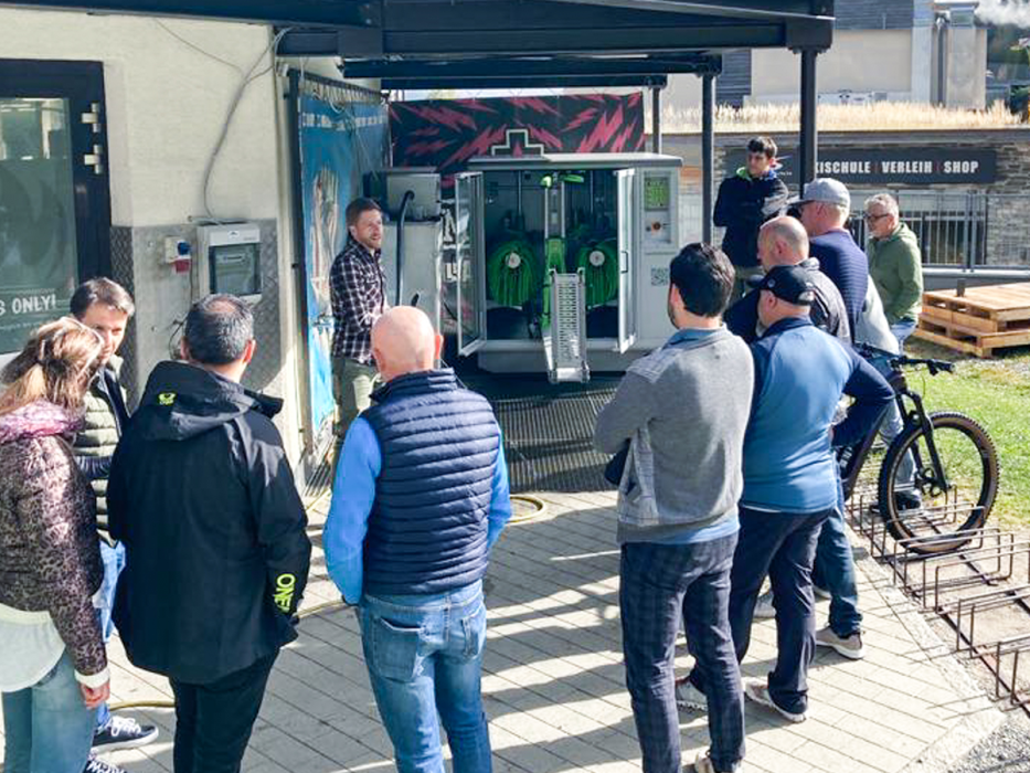 Velobrush in Action in Leogang