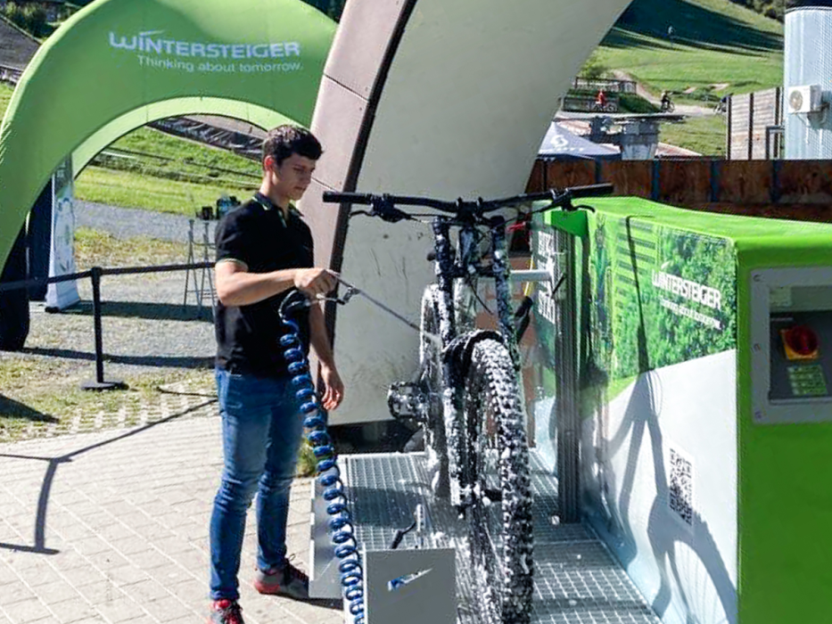 Velobrush in Action in Leogang