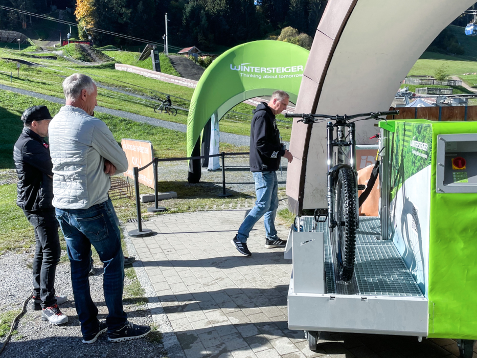 Velobrush in Action in Leogang